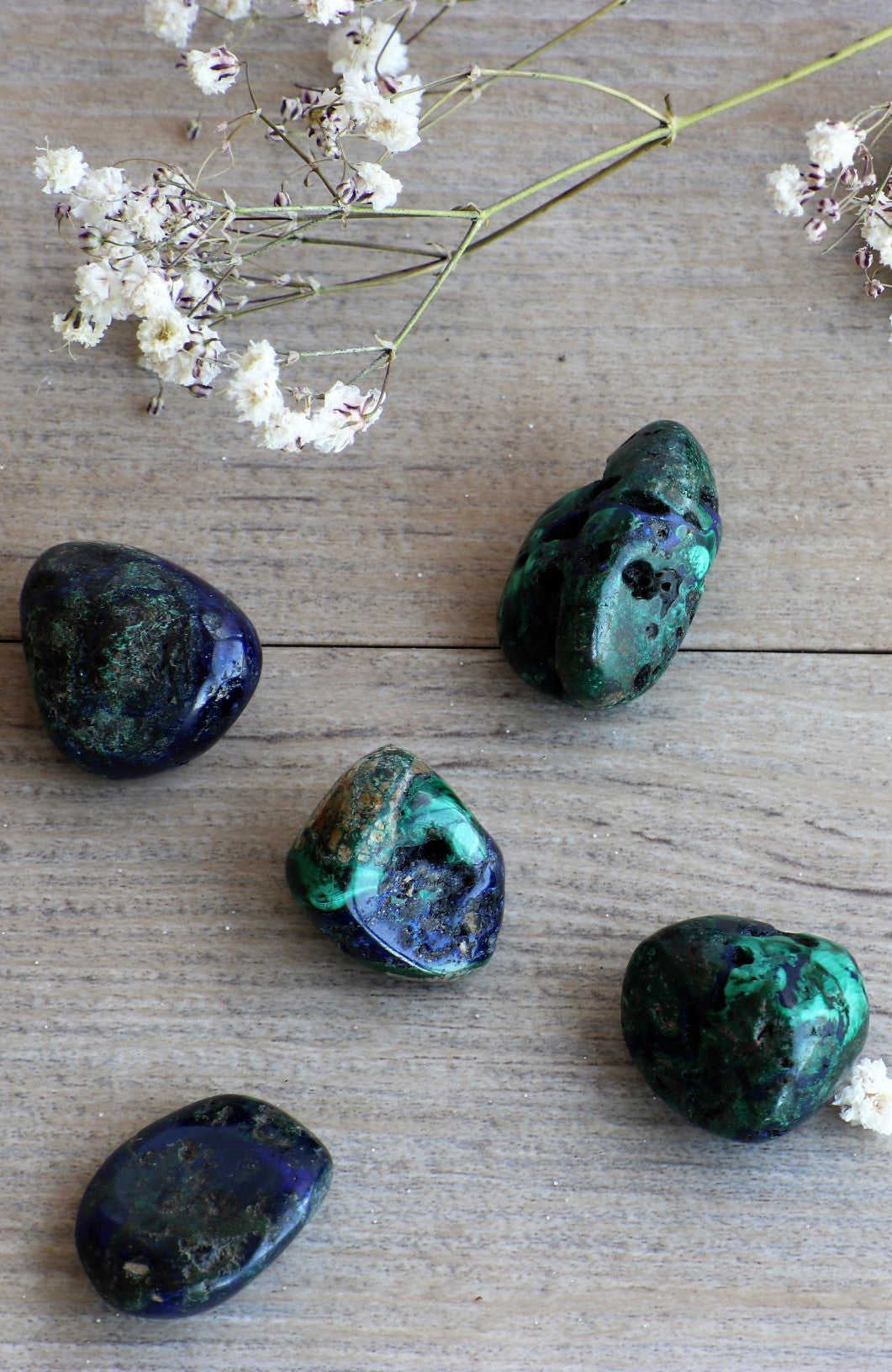 Azurite Malachite Tumbled Stone (AA)